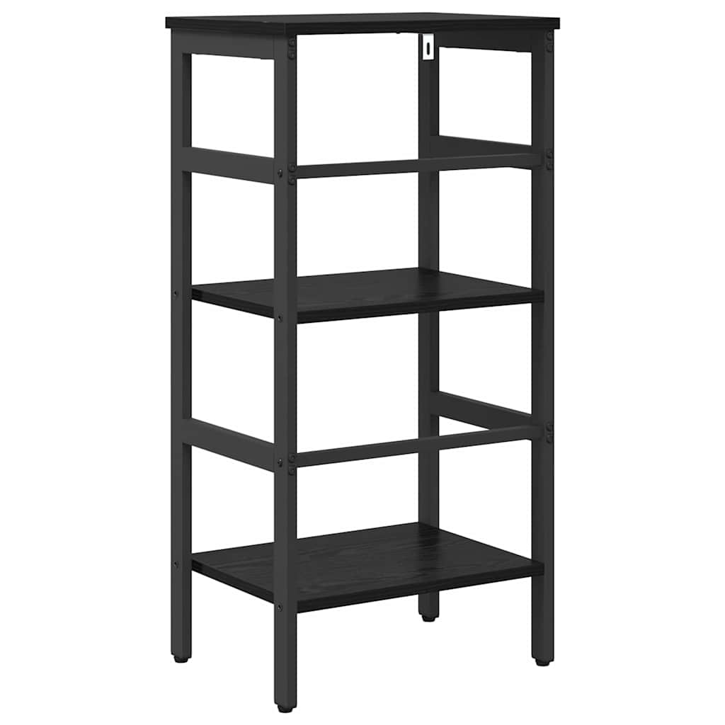 vidaXL Boekenkast Zwart Eiken 40 x 29,5 x 81 cm Bewerkt hout