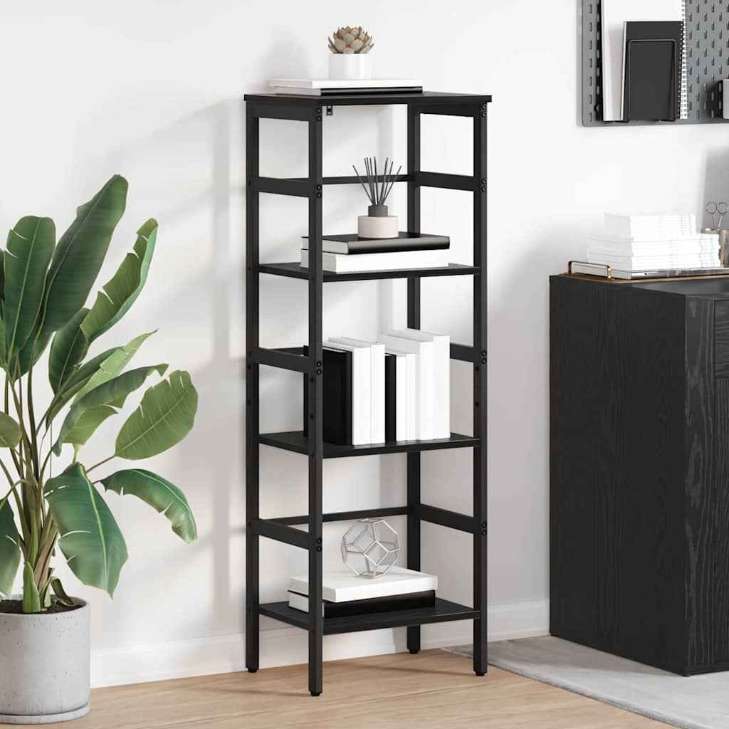vidaXL Boekenkast Zwart Eiken 40 x 29,5 x 81 cm Bewerkt hout
