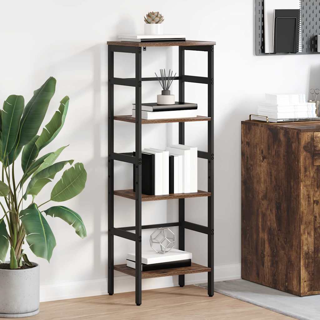 vidaXL Boekenkast Zwart Eiken 40 x 29,5 x 81 cm Bewerkt hout