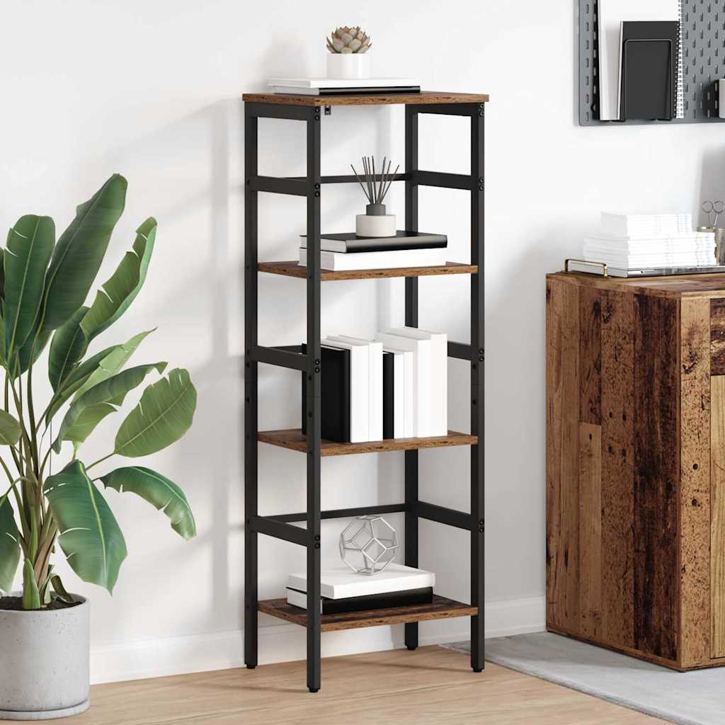 vidaXL Boekenkast Zwart Eiken 40 x 29,5 x 81 cm Bewerkt hout