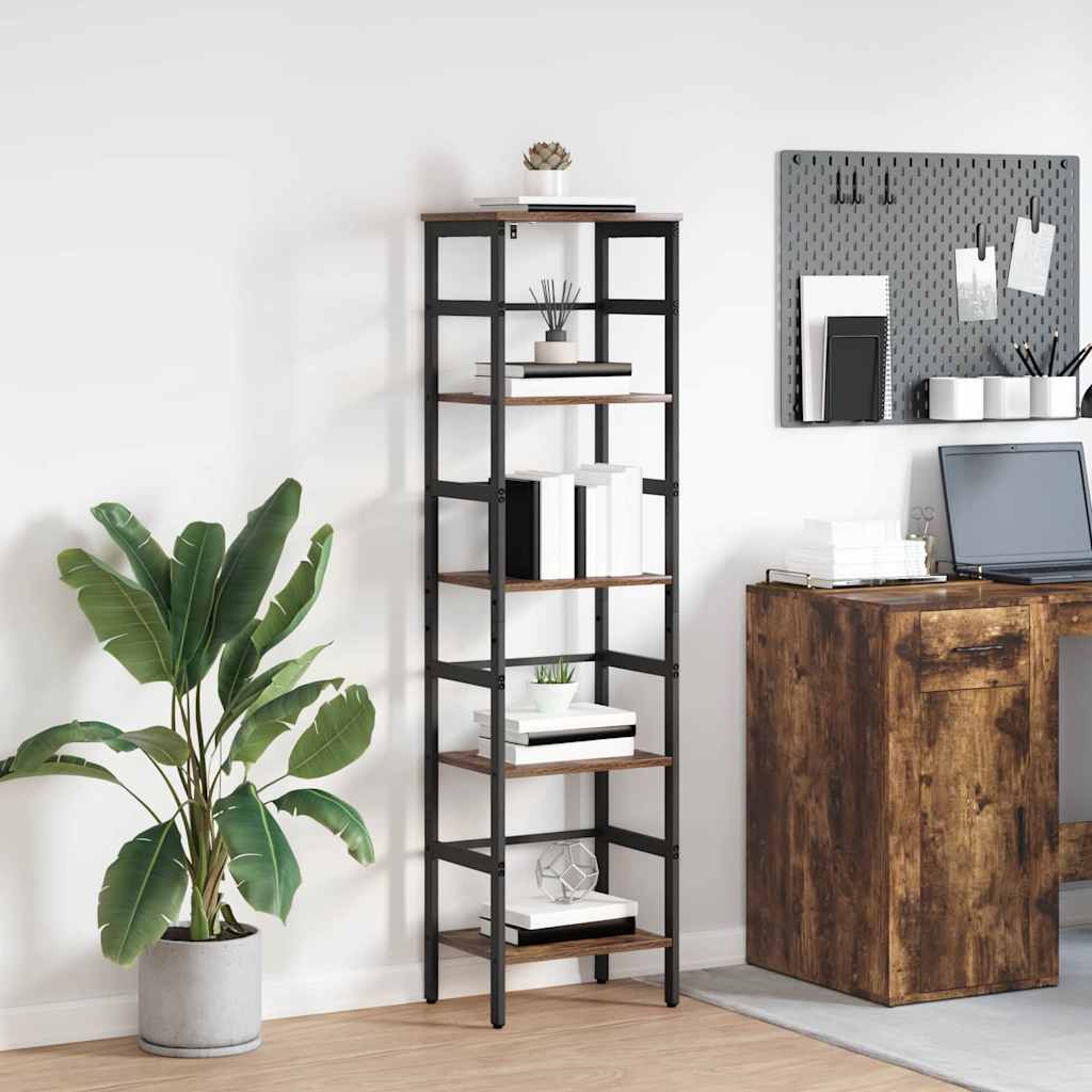 vidaXL Boekenkast Zwart Eiken 40 x 29,5 x 81 cm Bewerkt hout