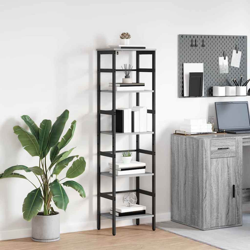 vidaXL Boekenkast Zwart Eiken 40 x 29,5 x 81 cm Bewerkt hout