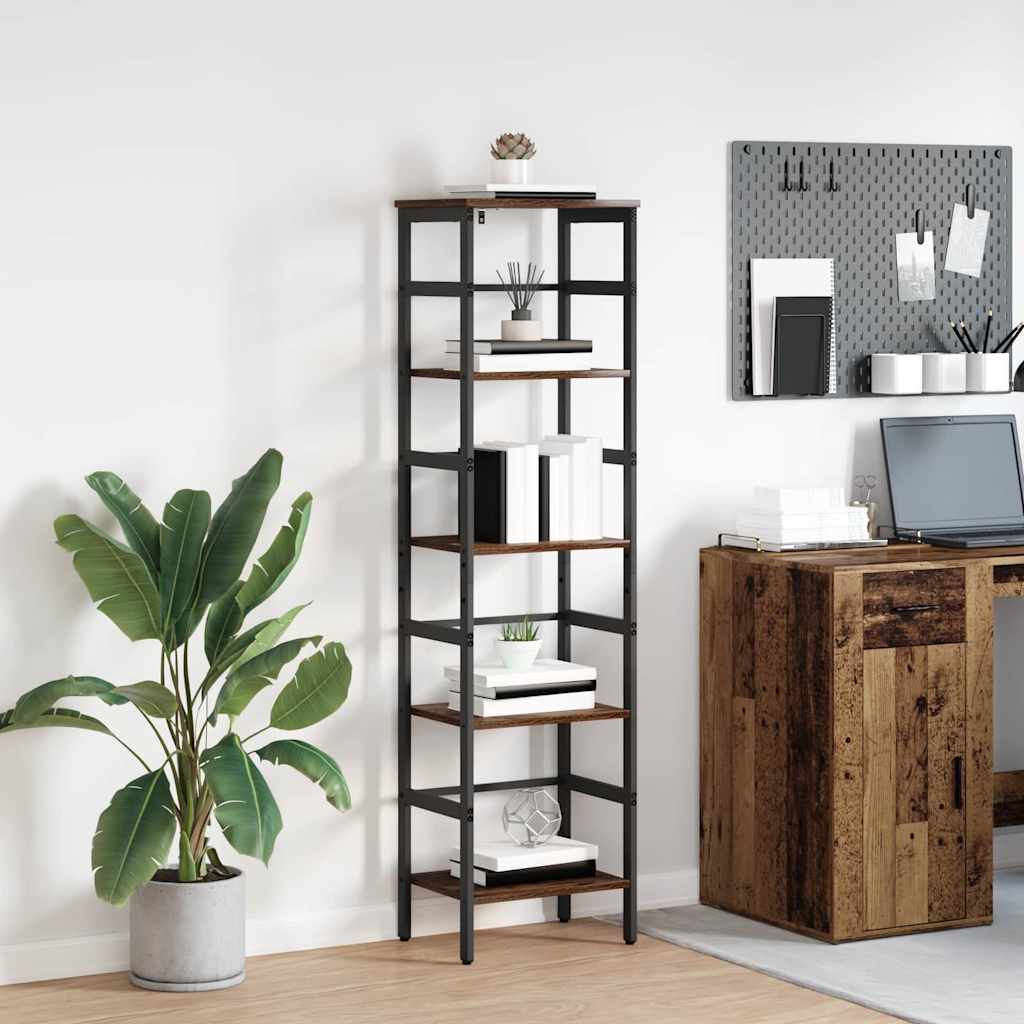 vidaXL Boekenkast Zwart Eiken 40 x 29,5 x 81 cm Bewerkt hout