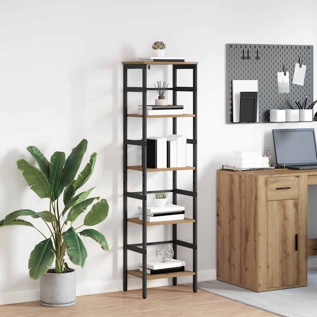 vidaXL Boekenkast Zwart Eiken 40 x 29,5 x 81 cm Bewerkt hout