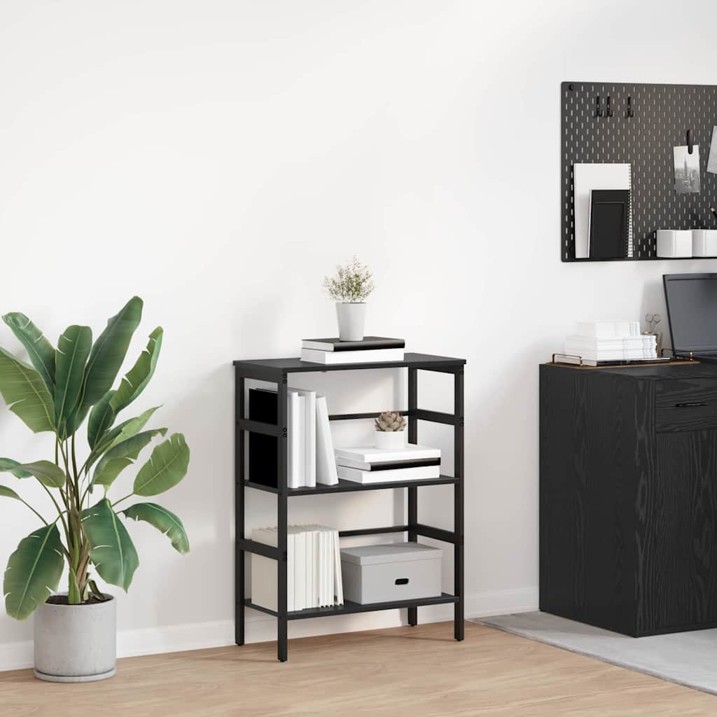 vidaXL Boekenkast Zwart Eiken 40 x 29,5 x 81 cm Bewerkt hout
