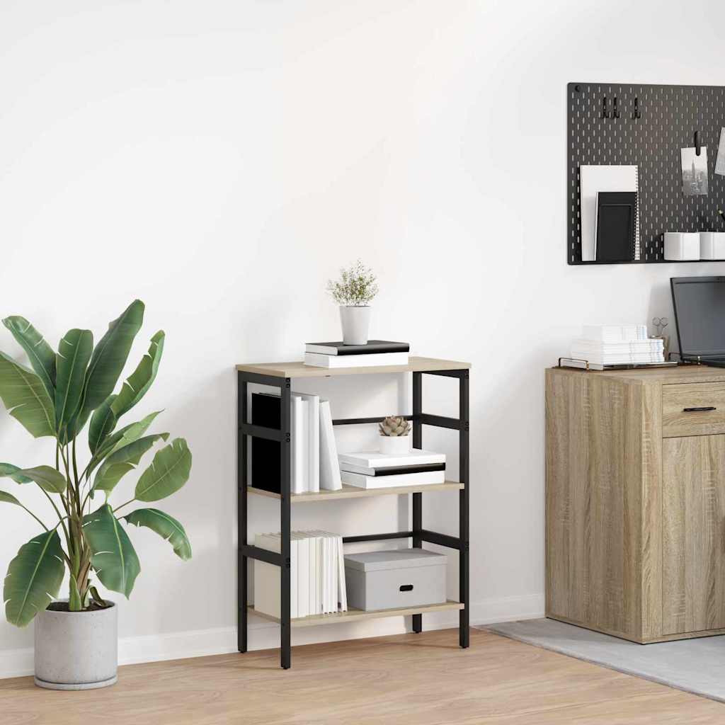 vidaXL Boekenkast Zwart Eiken 40 x 29,5 x 81 cm Bewerkt hout