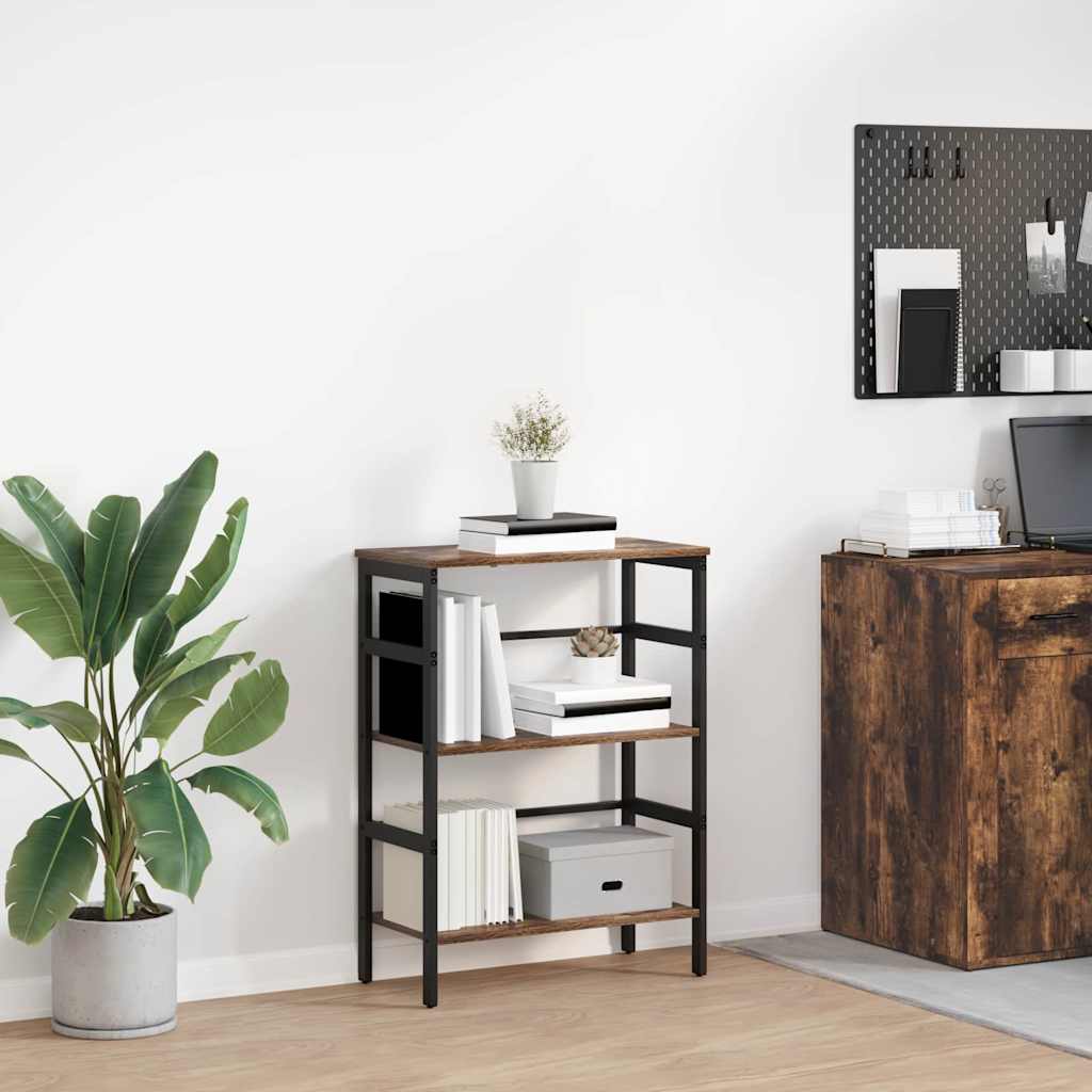 vidaXL Boekenkast Zwart Eiken 40 x 29,5 x 81 cm Bewerkt hout