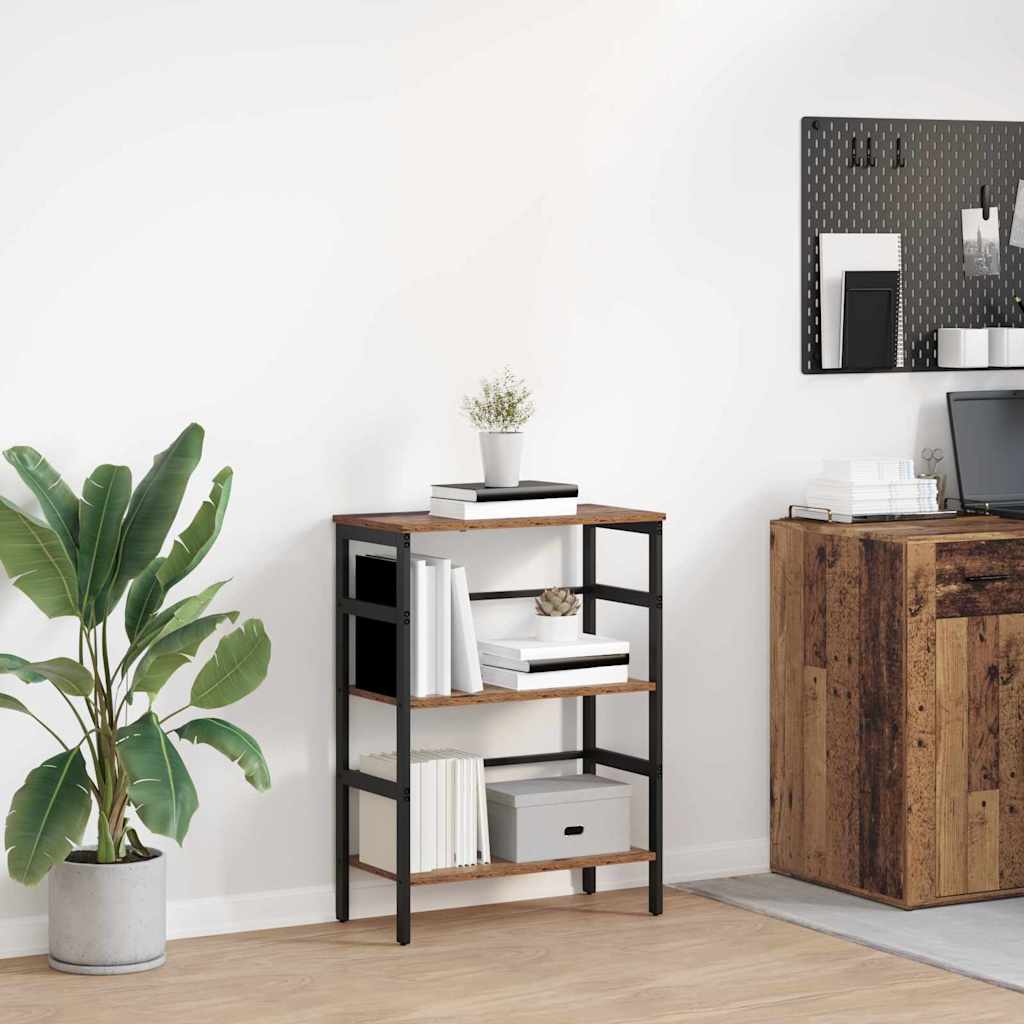 vidaXL Boekenkast Zwart Eiken 40 x 29,5 x 81 cm Bewerkt hout
