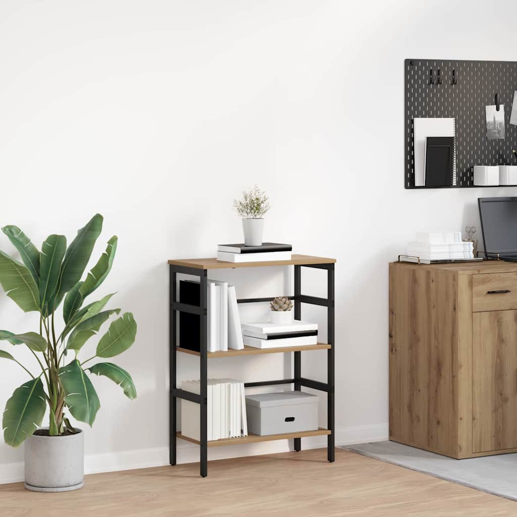 vidaXL Boekenkast Zwart Eiken 40 x 29,5 x 81 cm Bewerkt hout