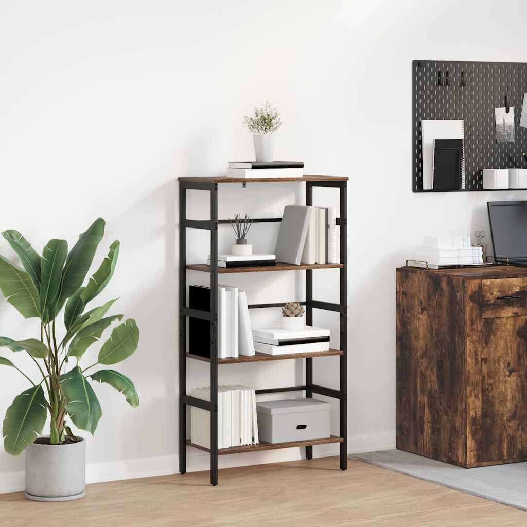 vidaXL Boekenkast Zwart Eiken 40 x 29,5 x 81 cm Bewerkt hout