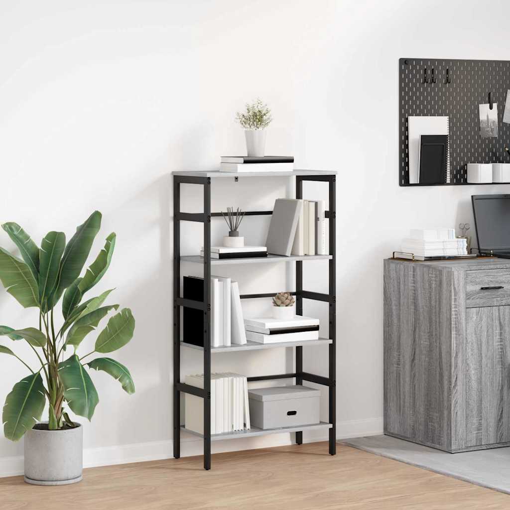 vidaXL Boekenkast Zwart Eiken 40 x 29,5 x 81 cm Bewerkt hout