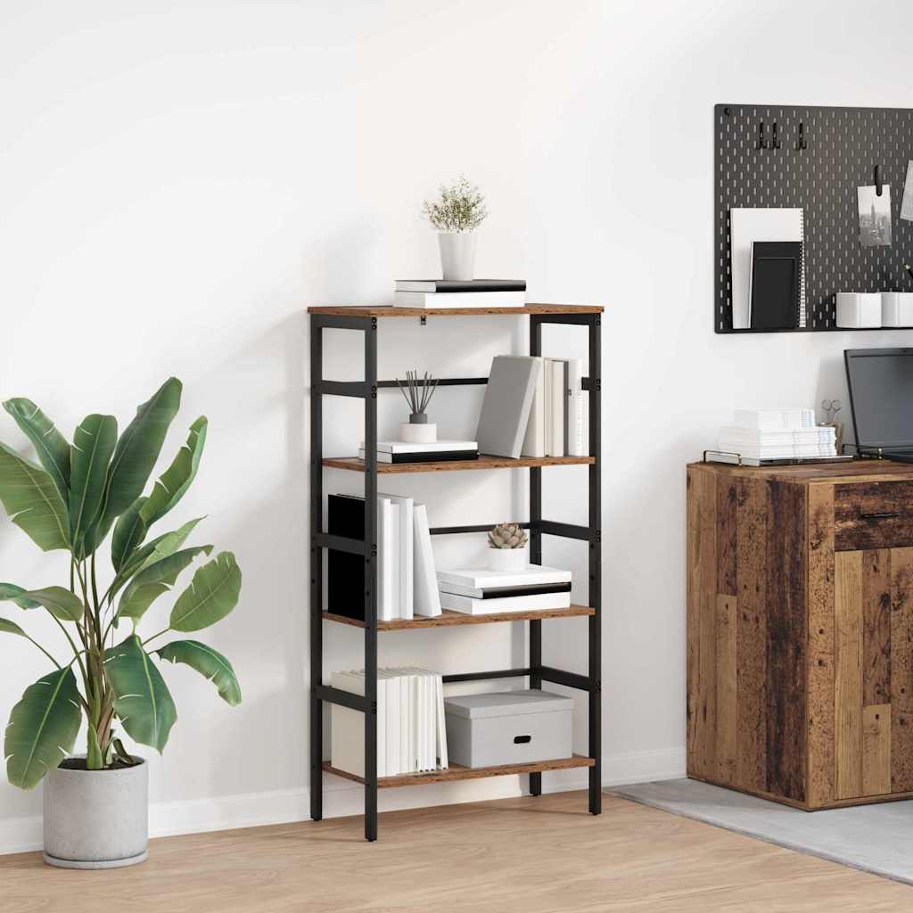 vidaXL Boekenkast Zwart Eiken 40 x 29,5 x 81 cm Bewerkt hout