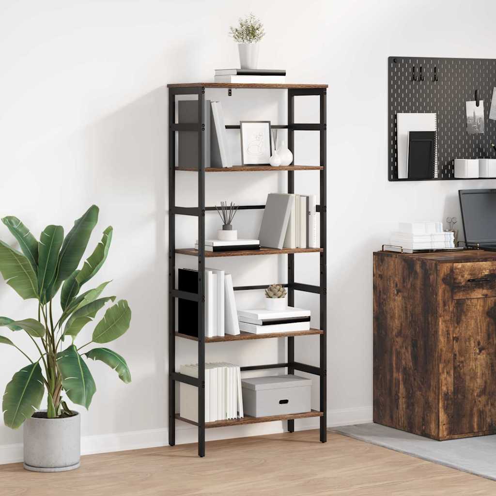 vidaXL Boekenkast Zwart Eiken 40 x 29,5 x 81 cm Bewerkt hout