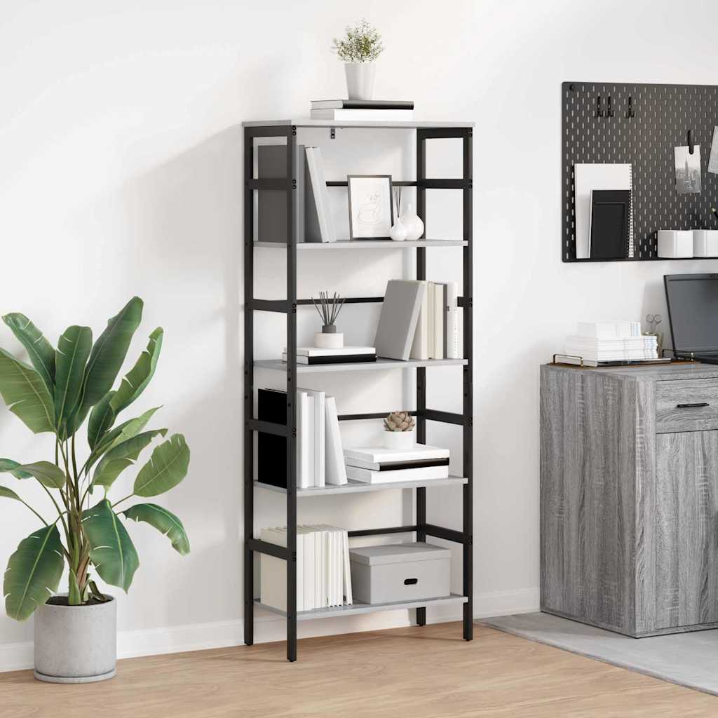 vidaXL Boekenkast Zwart Eiken 40 x 29,5 x 81 cm Bewerkt hout