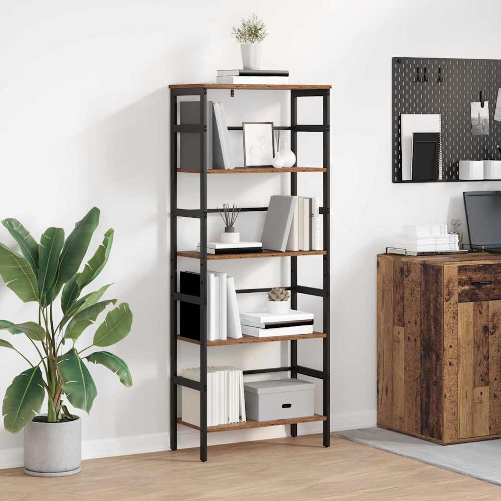 vidaXL Boekenkast Zwart Eiken 40 x 29,5 x 81 cm Bewerkt hout