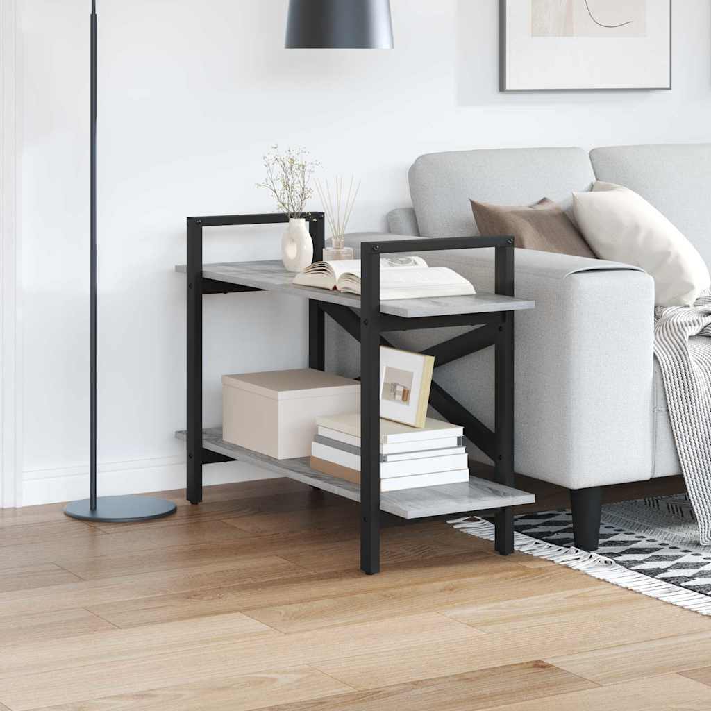 vidaXL Boekenkast Zwart Eiken 100 x 33,5 x 178 cm Bewerkt hout