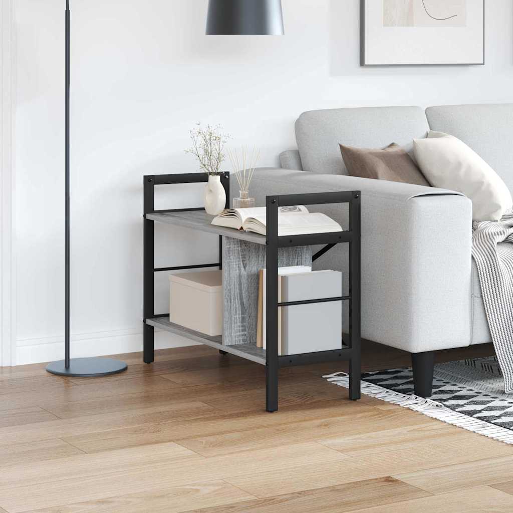 vidaXL Boekenkast Zwart Eiken 75 x 30 x 156 cm Bewerkt hout