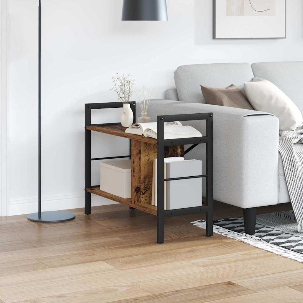 vidaXL Boekenkast Zwart Eiken 75 x 30 x 156 cm Bewerkt hout