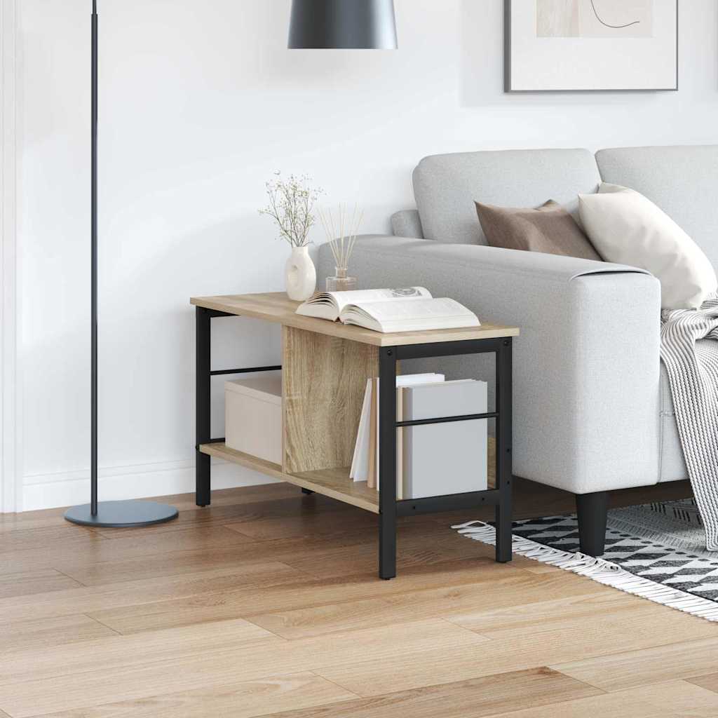 vidaXL Boekenkast Zwart Eiken 82 x 32 x 144,5 cm Bewerkt hout