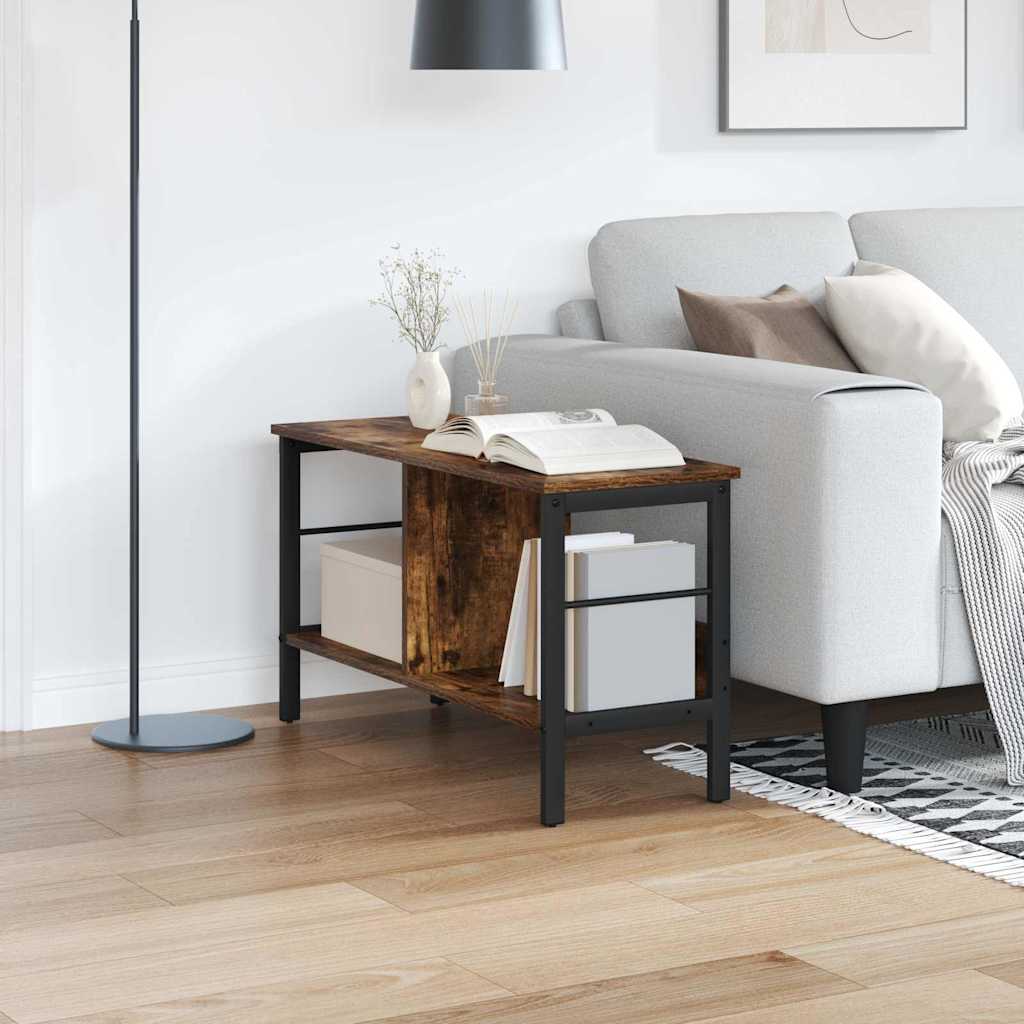 vidaXL Boekenkast Zwart Eiken 82 x 32 x 144,5 cm Bewerkt hout