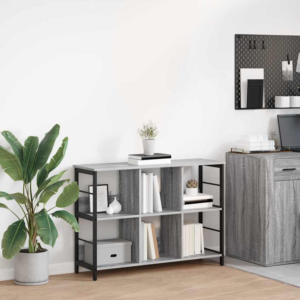 vidaXL Boekenkast Zwart Eiken 82 x 32 x 144,5 cm Bewerkt hout