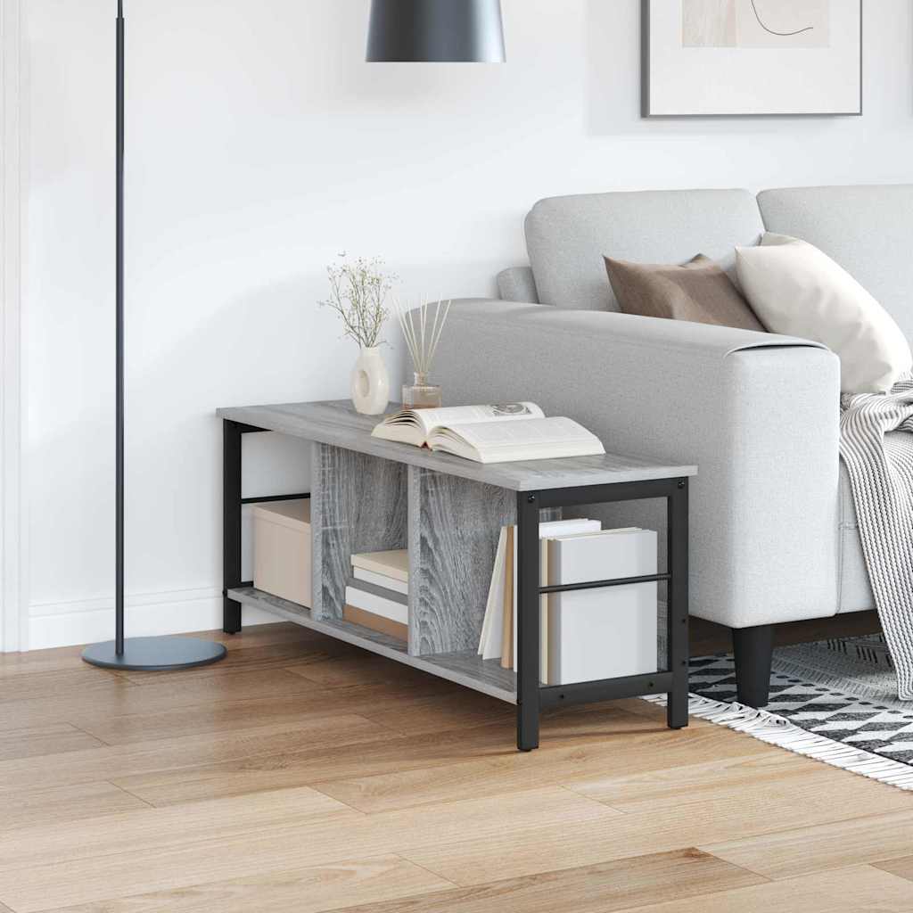 vidaXL Boekenkast Zwart Eiken 82 x 32 x 144,5 cm Bewerkt hout