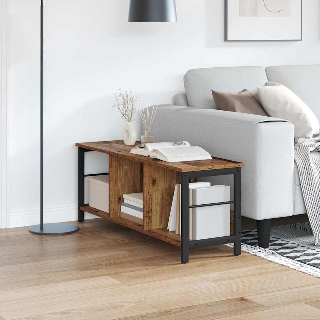 vidaXL Boekenkast Zwart Eiken 82 x 32 x 144,5 cm Bewerkt hout