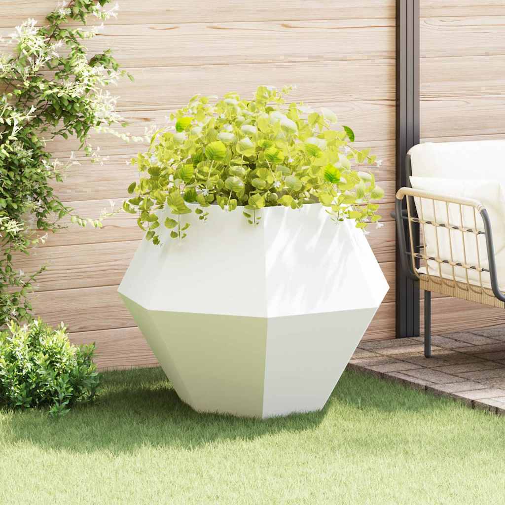 vidaXL Plantenbak Zwart 100 x 100 x 80 cm Staal