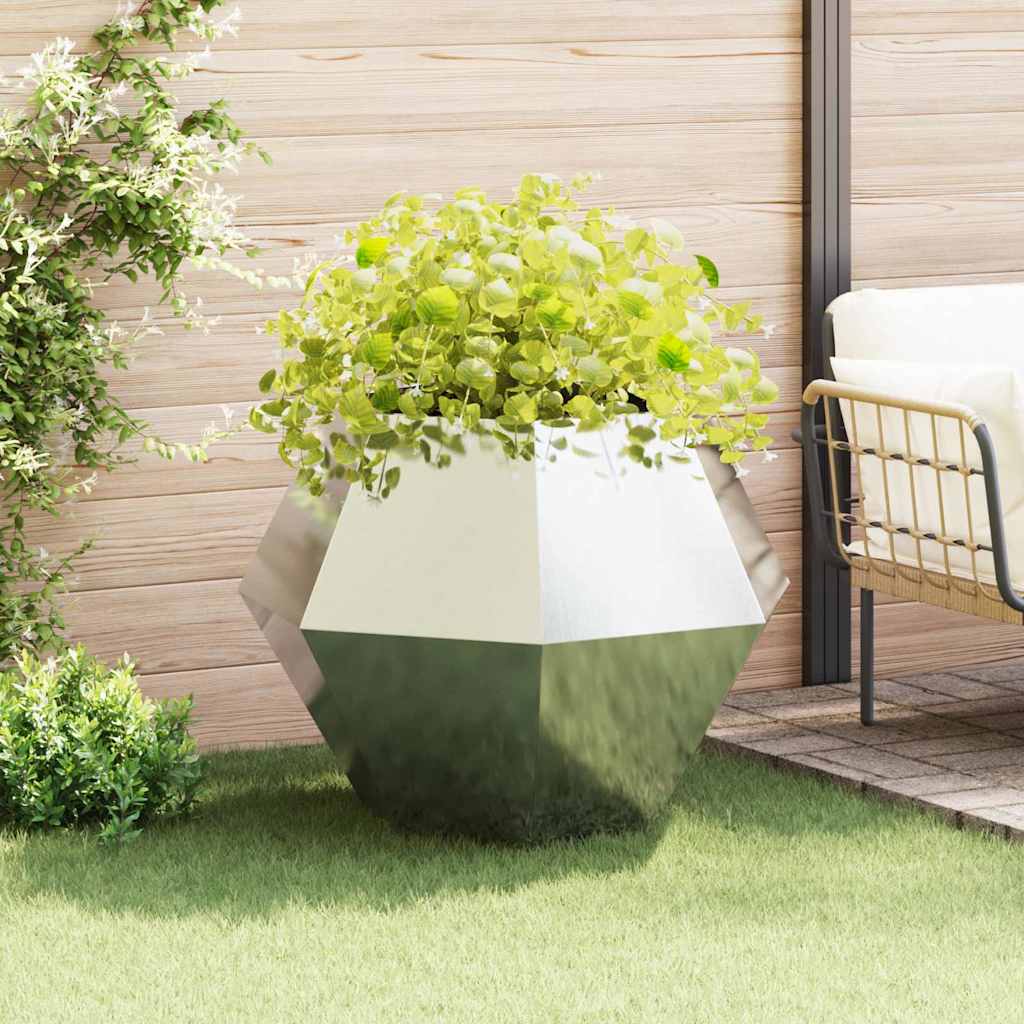 vidaXL Plantenbak Zwart 100 x 100 x 80 cm Staal