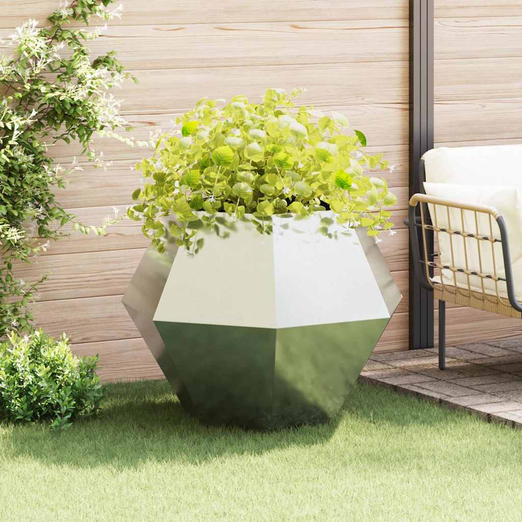 vidaXL Plantenbak Zwart 100 x 100 x 80 cm Staal