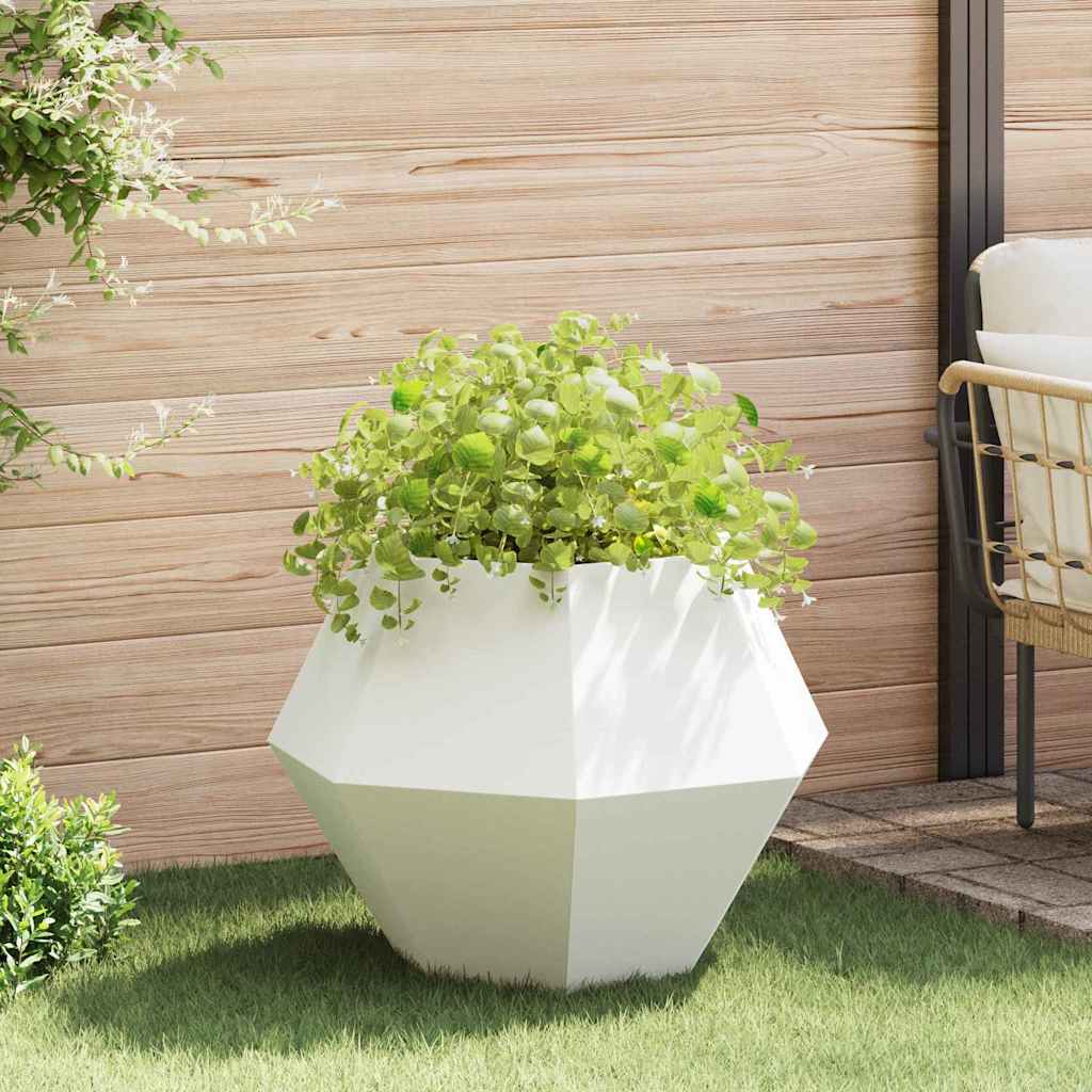 vidaXL Plantenbak Zwart 100 x 100 x 80 cm Staal