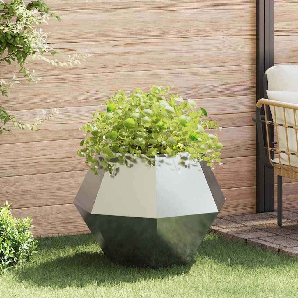 vidaXL Plantenbak Zwart 100 x 100 x 80 cm Staal