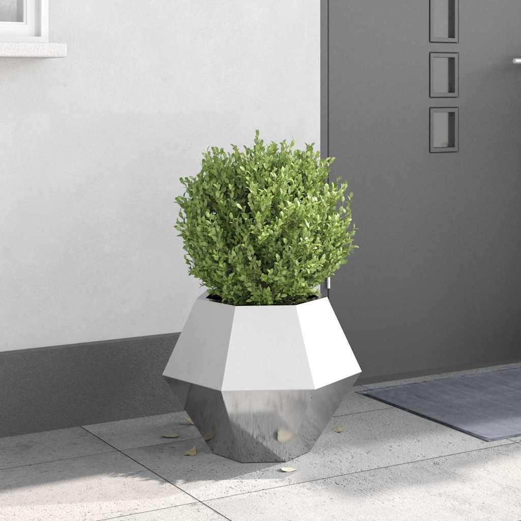 vidaXL Plantenbak Zwart 100 x 100 x 80 cm Staal
