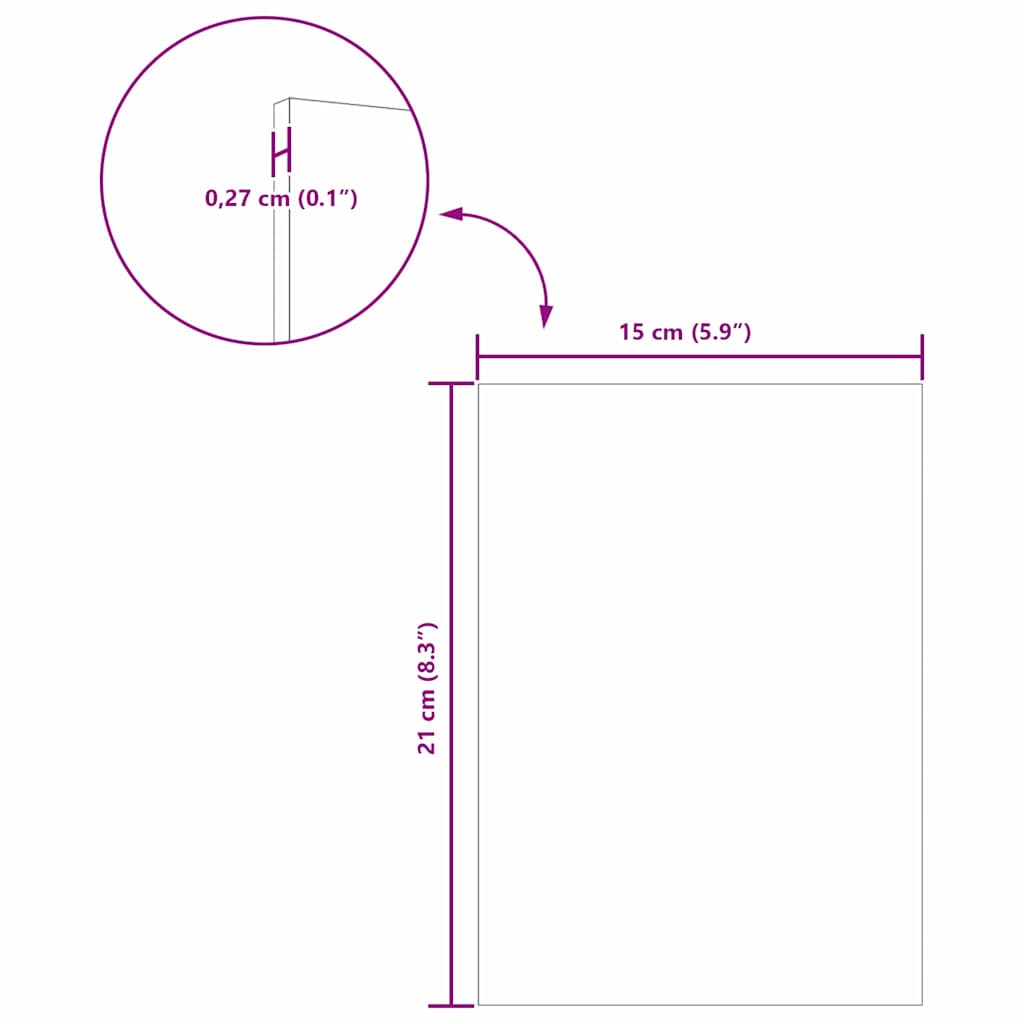 vidaXL Decoratieve Panelen 12 pcs Wit 15 x 21 x 0.3 cm Bewerkt hout
