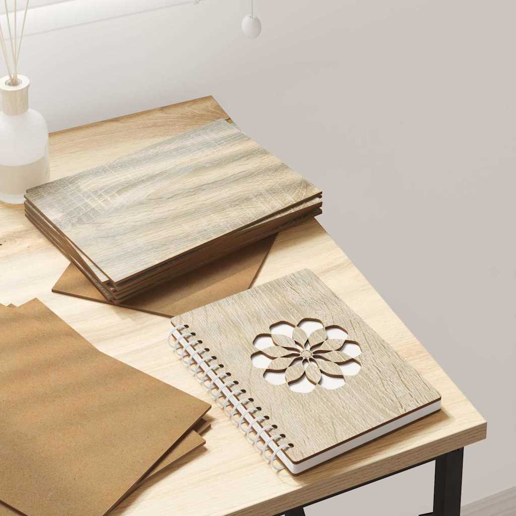 vidaXL Decoratieve Panelen 12 pcs Wit 15 x 21 x 0.3 cm Bewerkt hout