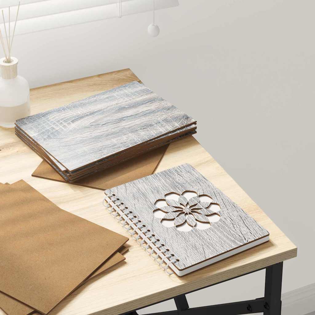 vidaXL Decoratieve Panelen 12 pcs Wit 15 x 21 x 0.3 cm Bewerkt hout