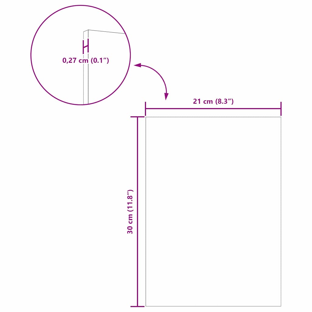 vidaXL Decorpanelen 150 pcs Wit 21 x 30 x 0.3 cm Bewerkt hout