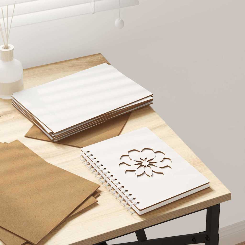 vidaXL Decorpanelen 150 pcs Wit 21 x 30 x 0.3 cm Bewerkt hout