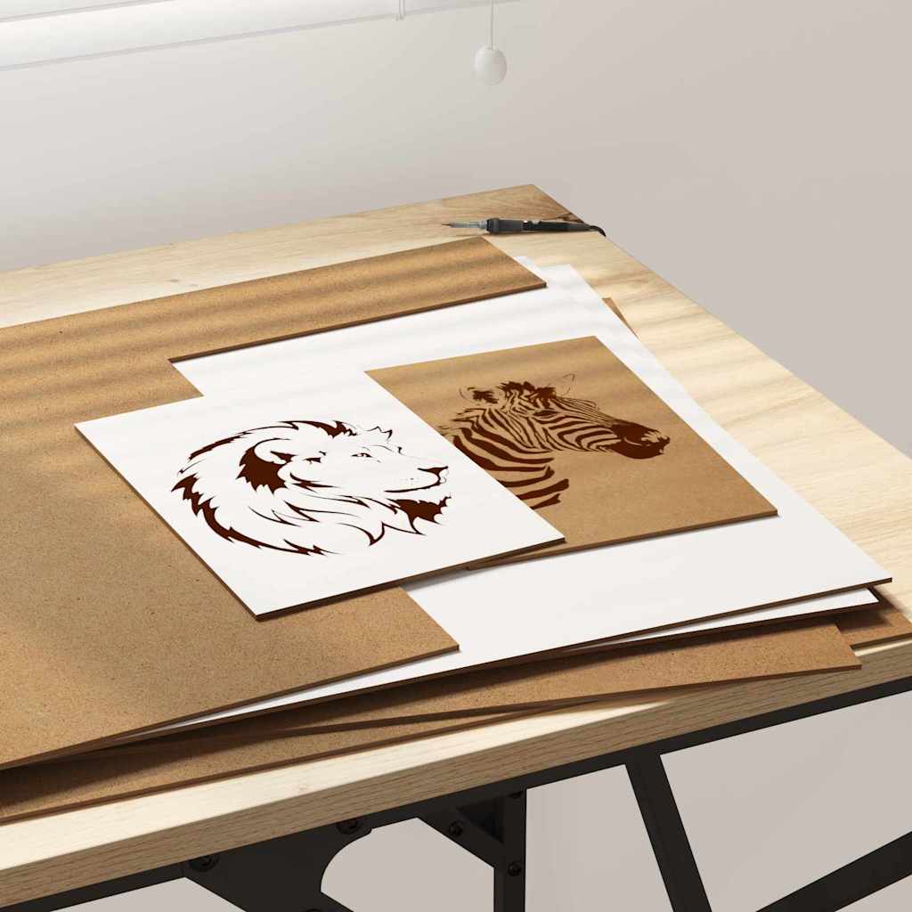 vidaXL Decorpanelen 12 pcs Wit 40 x 60 x 0.3 cm Bewerkt hout