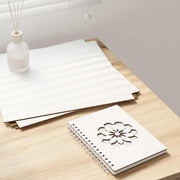 vidaXL Decoratieve Panelen 12 pcs Wit 30 x 30 x 0.3 cm Bewerkt hout