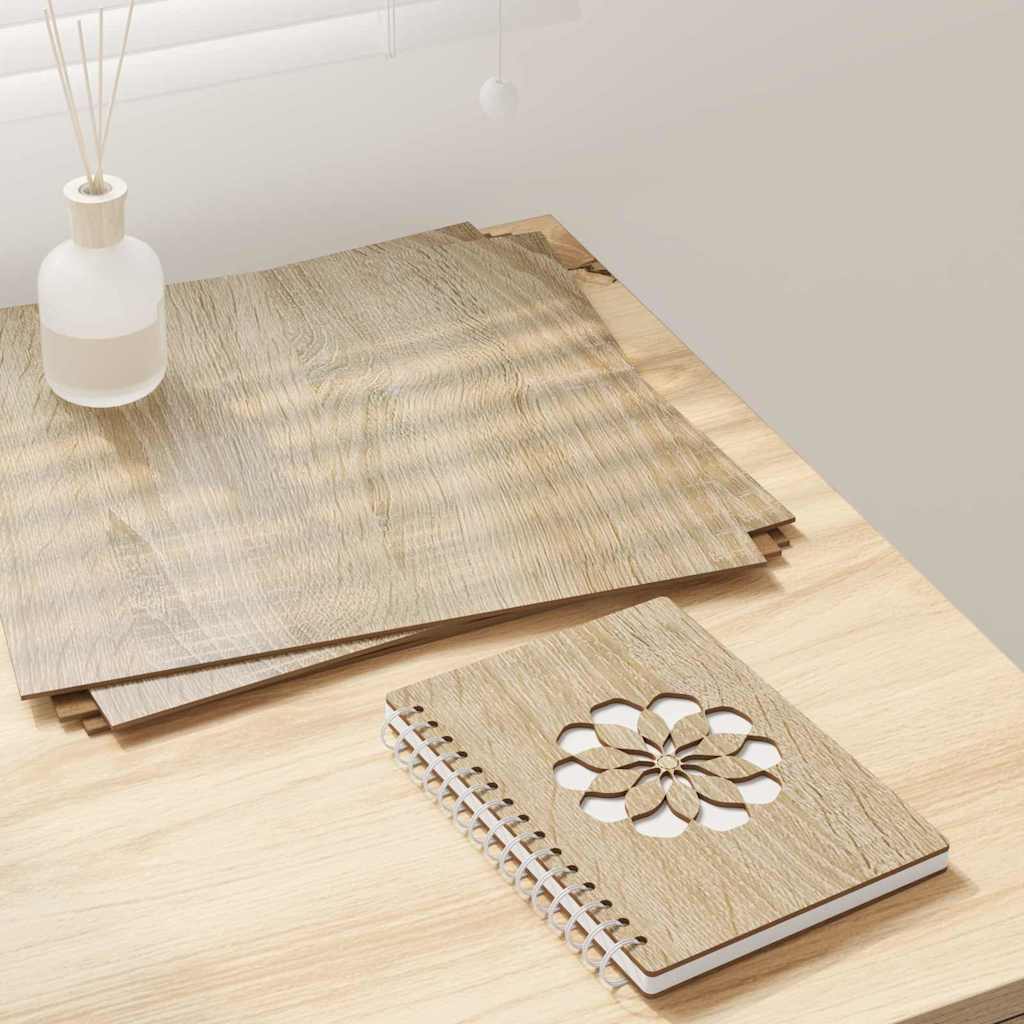 vidaXL Decoratieve Panelen 12 pcs Wit 30 x 30 x 0.3 cm Bewerkt hout