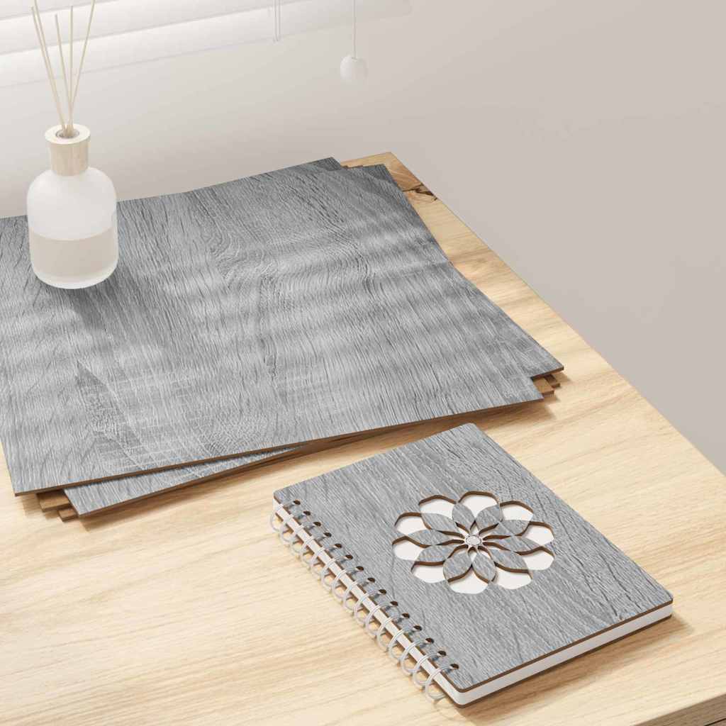 vidaXL Decoratieve Panelen 12 pcs Wit 30 x 30 x 0.3 cm Bewerkt hout