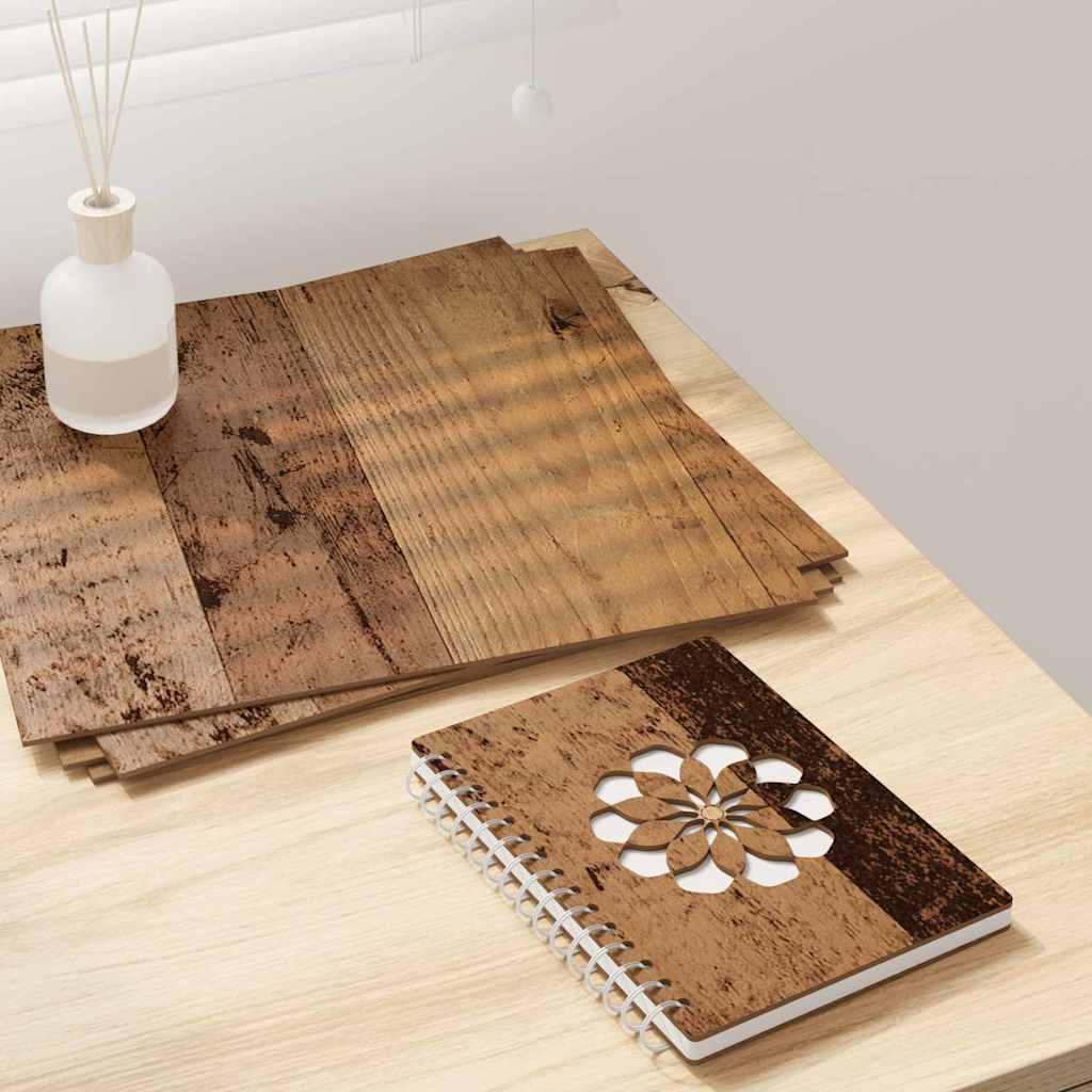 vidaXL Decoratieve Panelen 12 pcs Wit 30 x 30 x 0.3 cm Bewerkt hout
