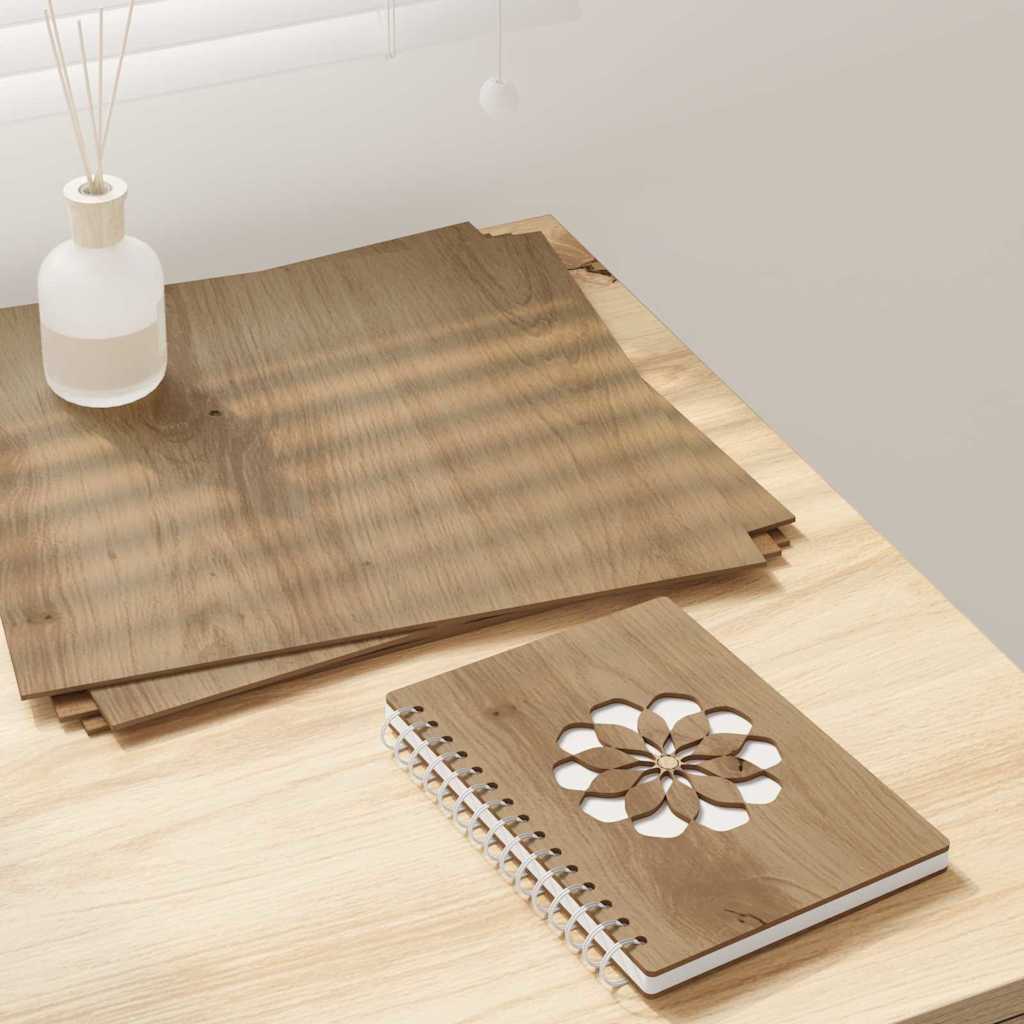 vidaXL Decoratieve Panelen 12 pcs Wit 30 x 30 x 0.3 cm Bewerkt hout