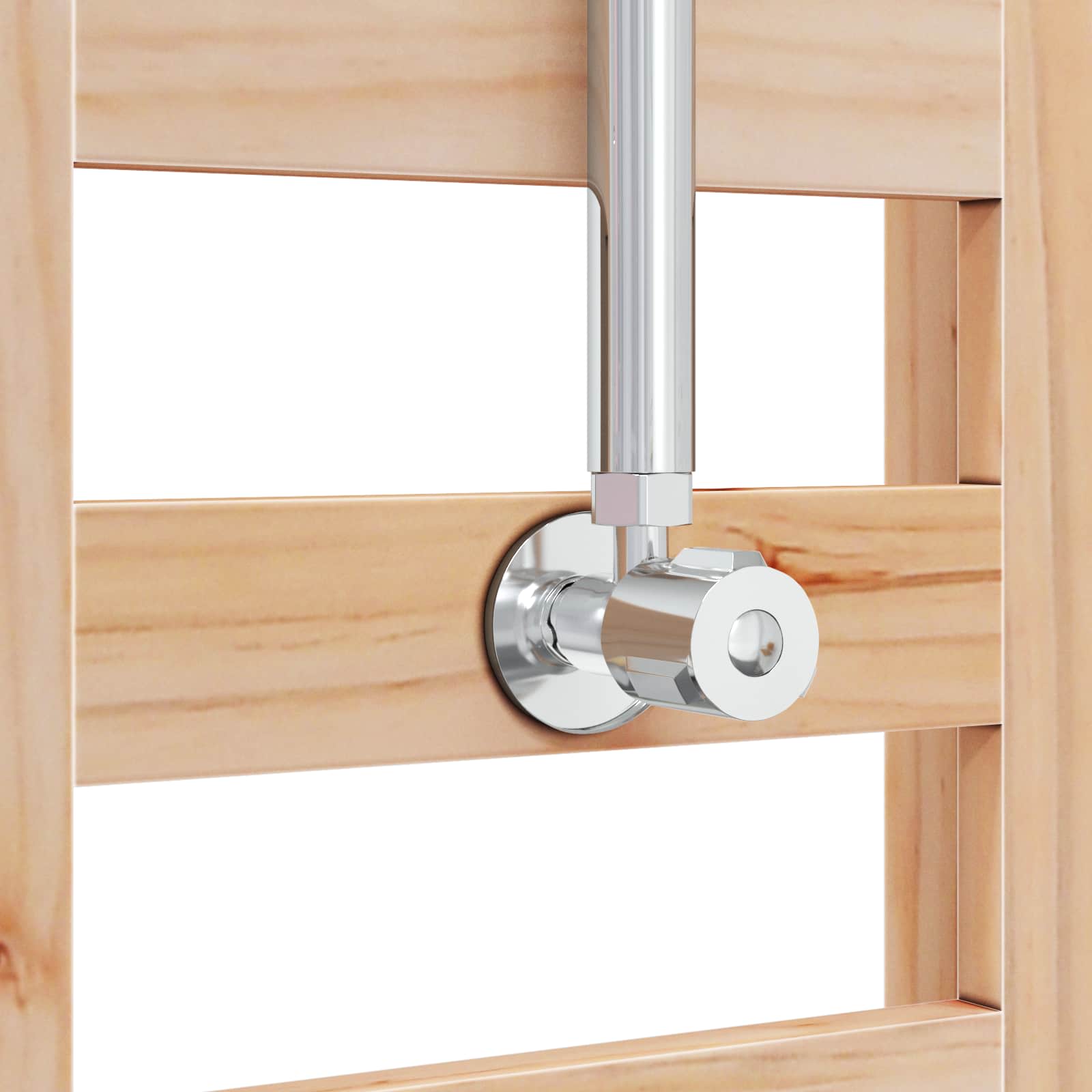 vidaXL Buitendouche 223 cm Massief grenenhout en roestvrij staal