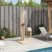 vidaXL Buitendouche Naturel 75 x 76 x 217 cm Massief grenenhout