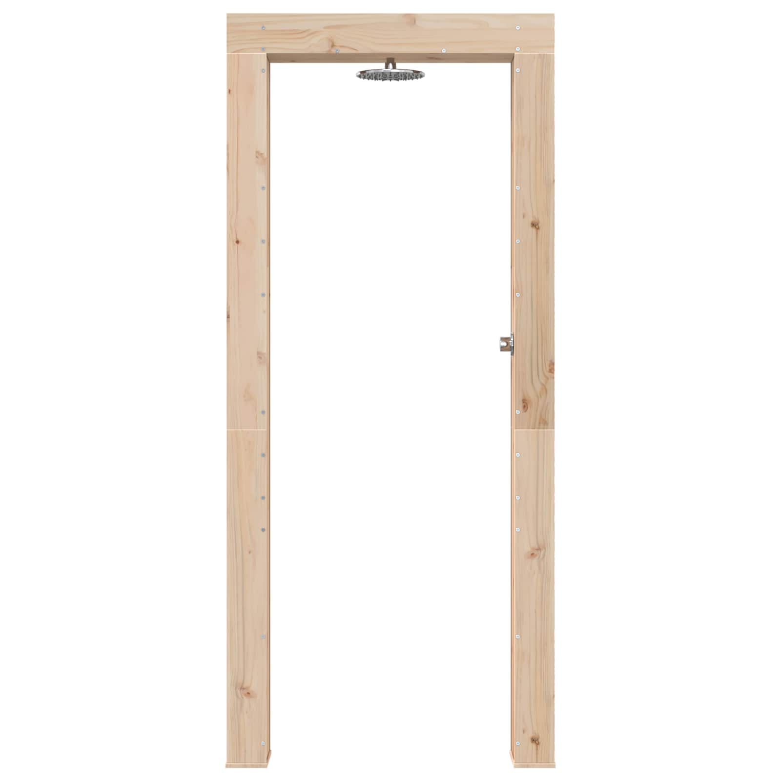 vidaXL Buitendouche 226 cm Massief grenenhout en roestvrij staal
