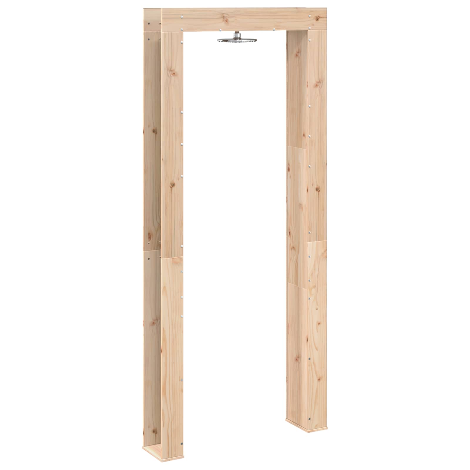 vidaXL Buitendouche 226 cm Massief grenenhout en roestvrij staal