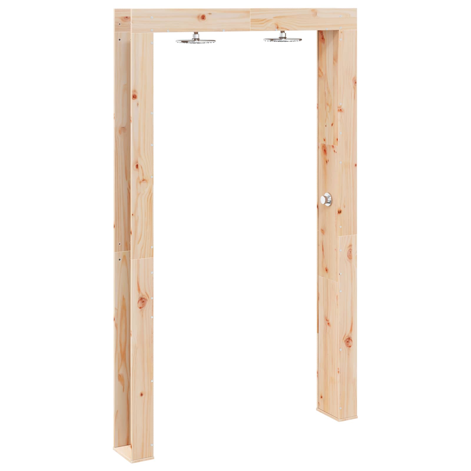 vidaXL Buitendouche Naturel 137 x 23 x 226 cm Massief grenenhout