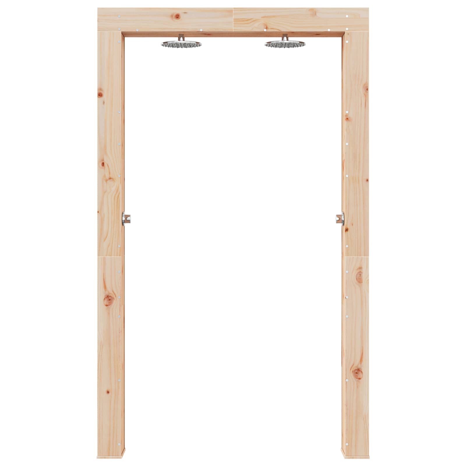 vidaXL Buitendouche Naturel 137 x 23 x 226 cm Massief grenenhout